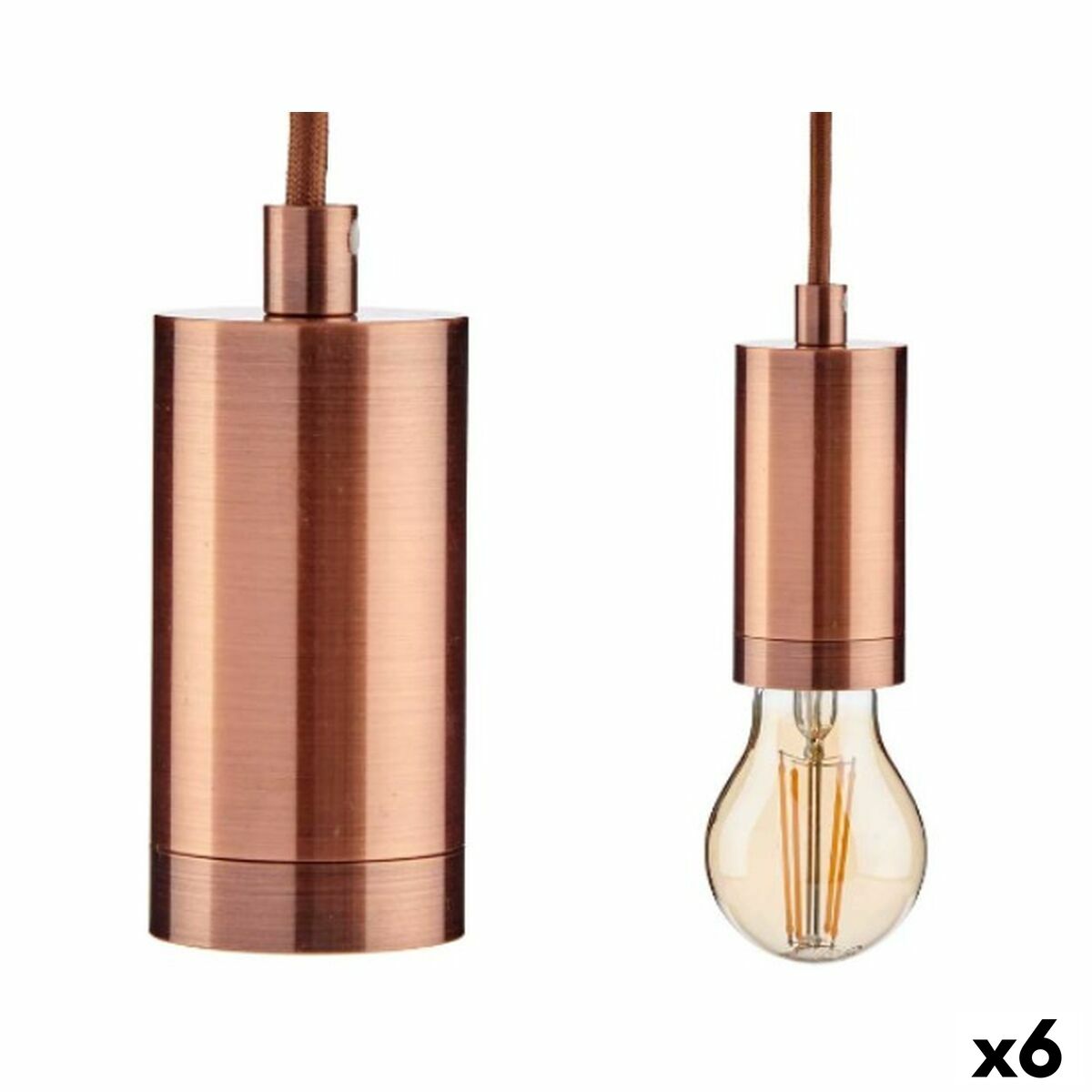 Suspension Gift Decor Bronze 60 W (6 Unités)