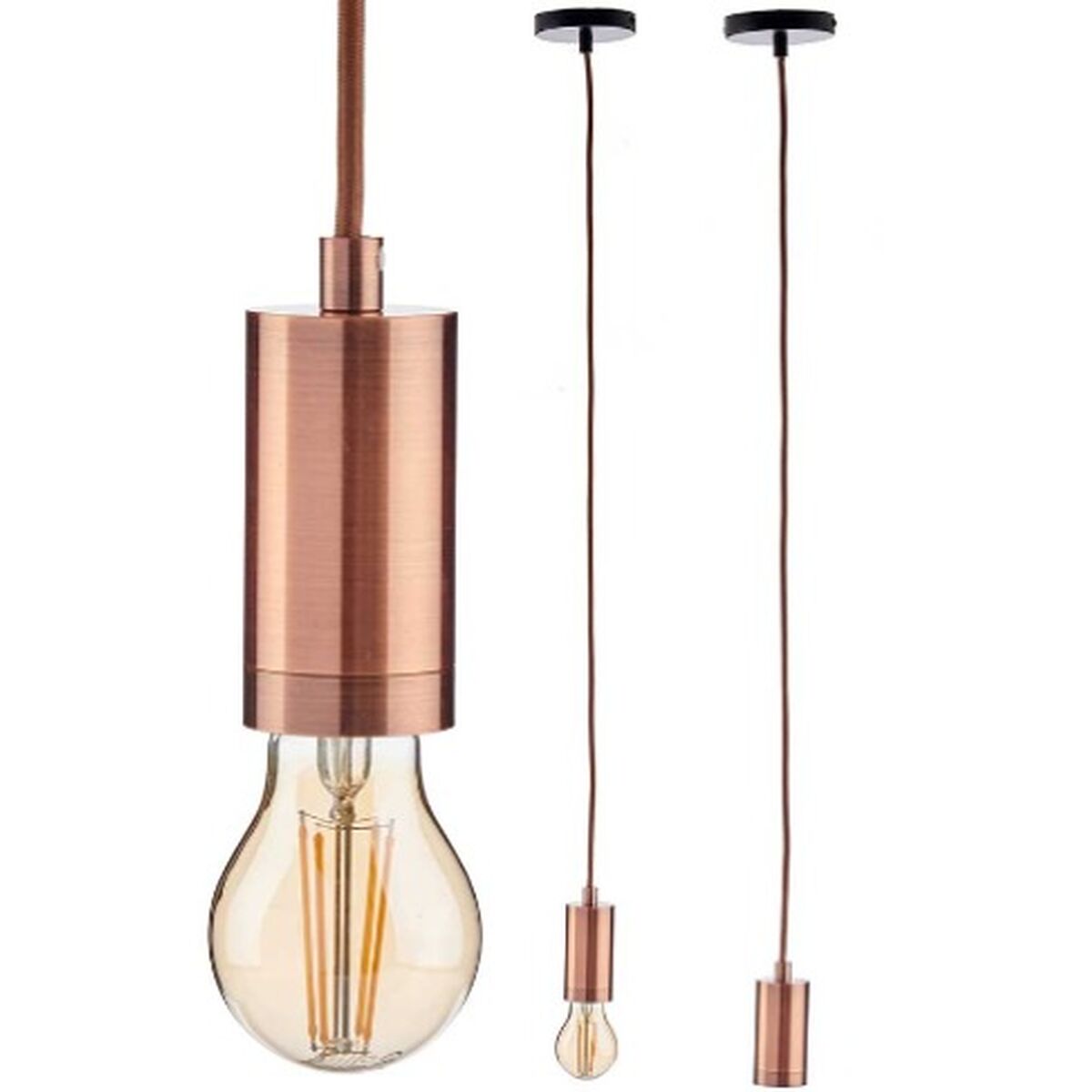 Suspension Gift Decor Bronze 60 W (6 Unités)