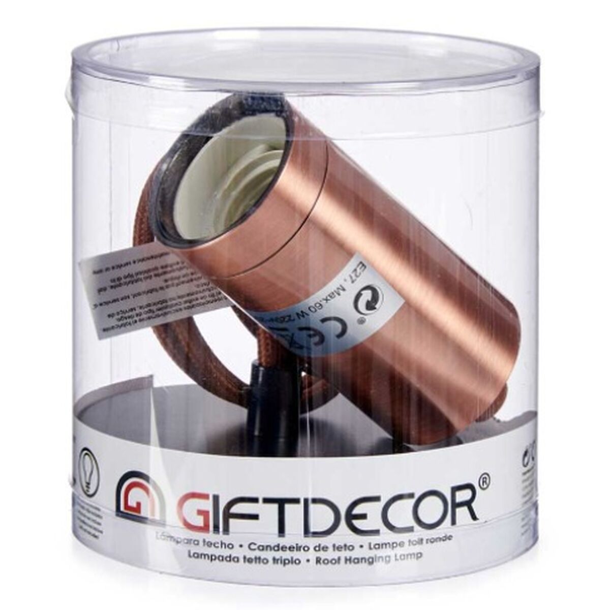 Suspension Gift Decor Bronze 60 W (6 Unités)