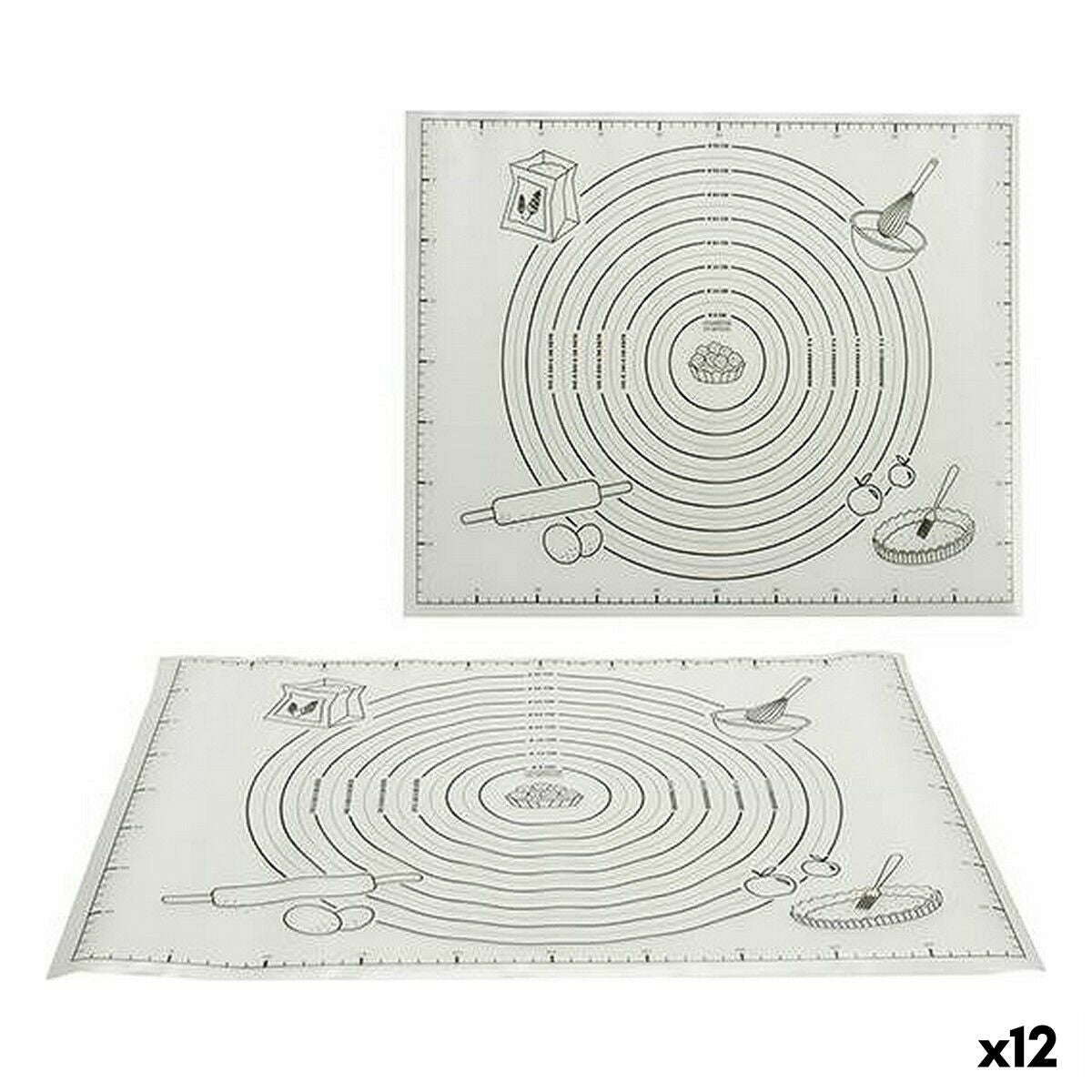 Tapis de cuisson Kinvara Plastique Feuille de Mousse 50 x 40 cm 6 x 45 x 3 cm (12 Unités)