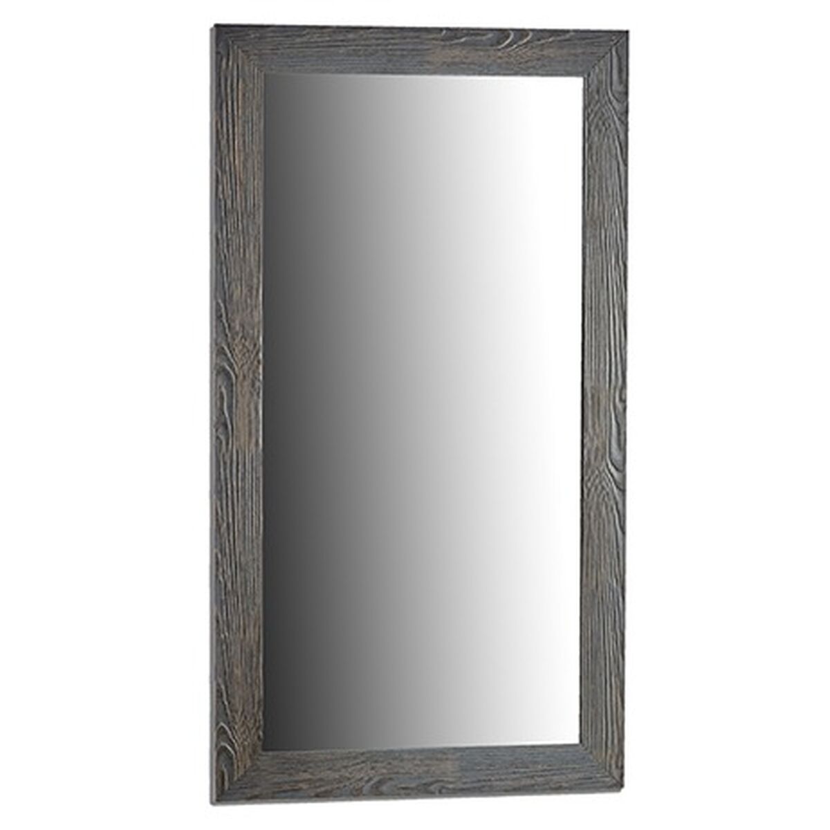 Miroir mural Gift Decor Gris 75,5 x 135,5 x 1,5 cm Rectangulaire (2 Unités)