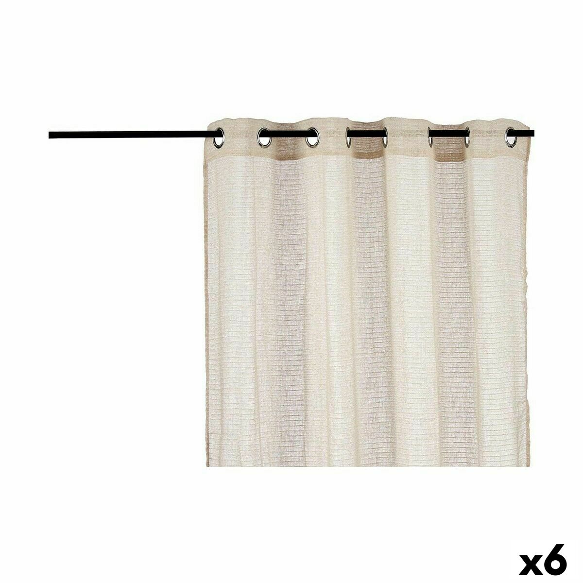 Rideau Gift Decor Beige 140 x 0,1 x 260 cm 34 x 3,5 x 26 cm (6 Unités)