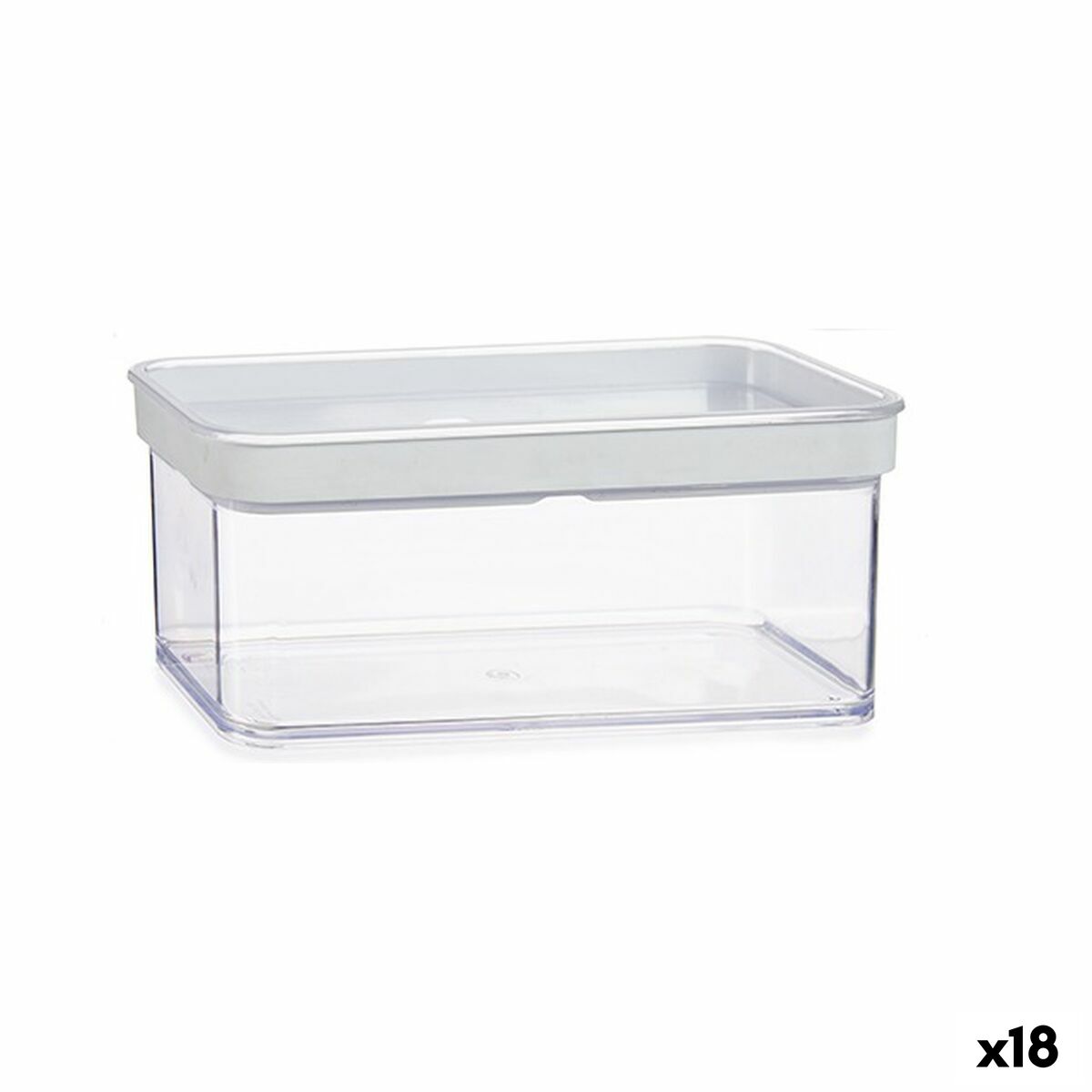 Bocal Gondol Transparent Silicone polystyrène ABS Plastique 1,1 L 10,5 x 9 x 21 cm (18 Unités)