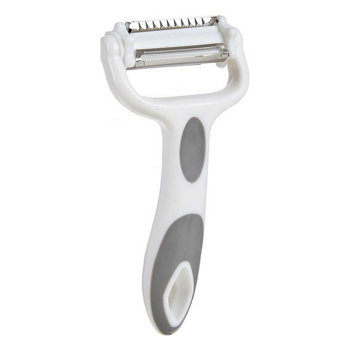 Éplucheur Kinvara Blanc Gris Acier inoxydable polypropylène TPR 12 x 3 x 22 cm 3-en-1 (12 Unités)