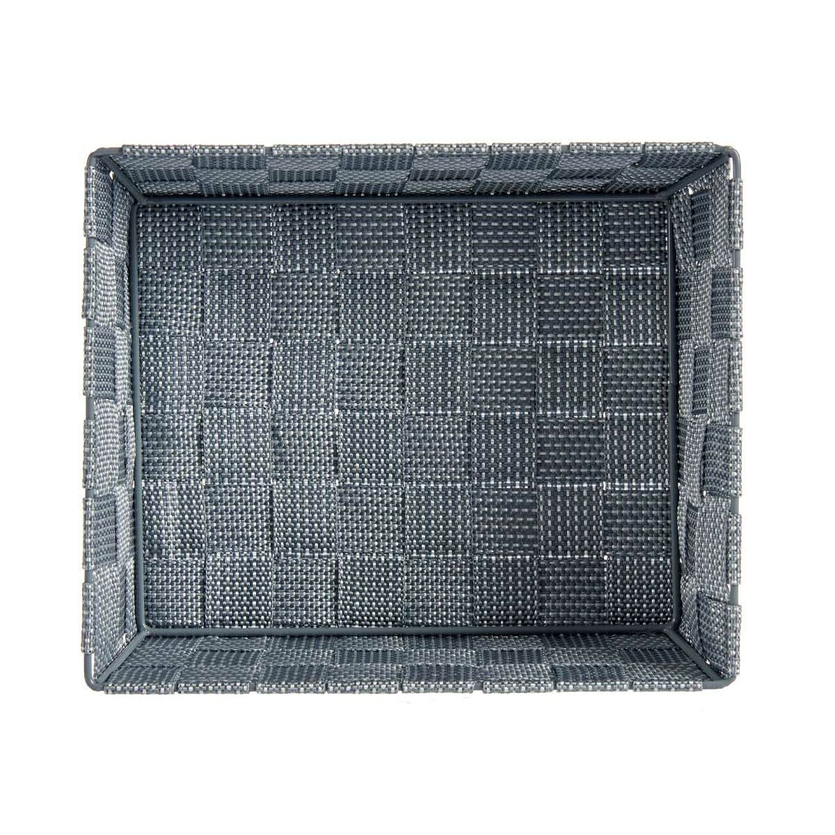 Panier Multi-usages Kipit Gris Polyester Tissu Tressée 2,4 L (24 Unités)