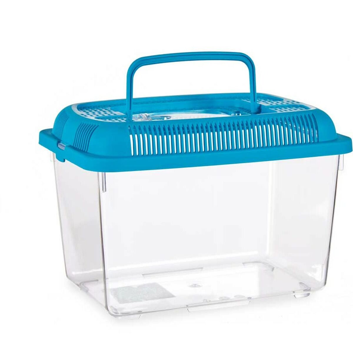 Bocal à poisson Mascow Bleu Plastique 3 L 17 x 16 x 24 cm Avec poignée Moyen (12 Unités)