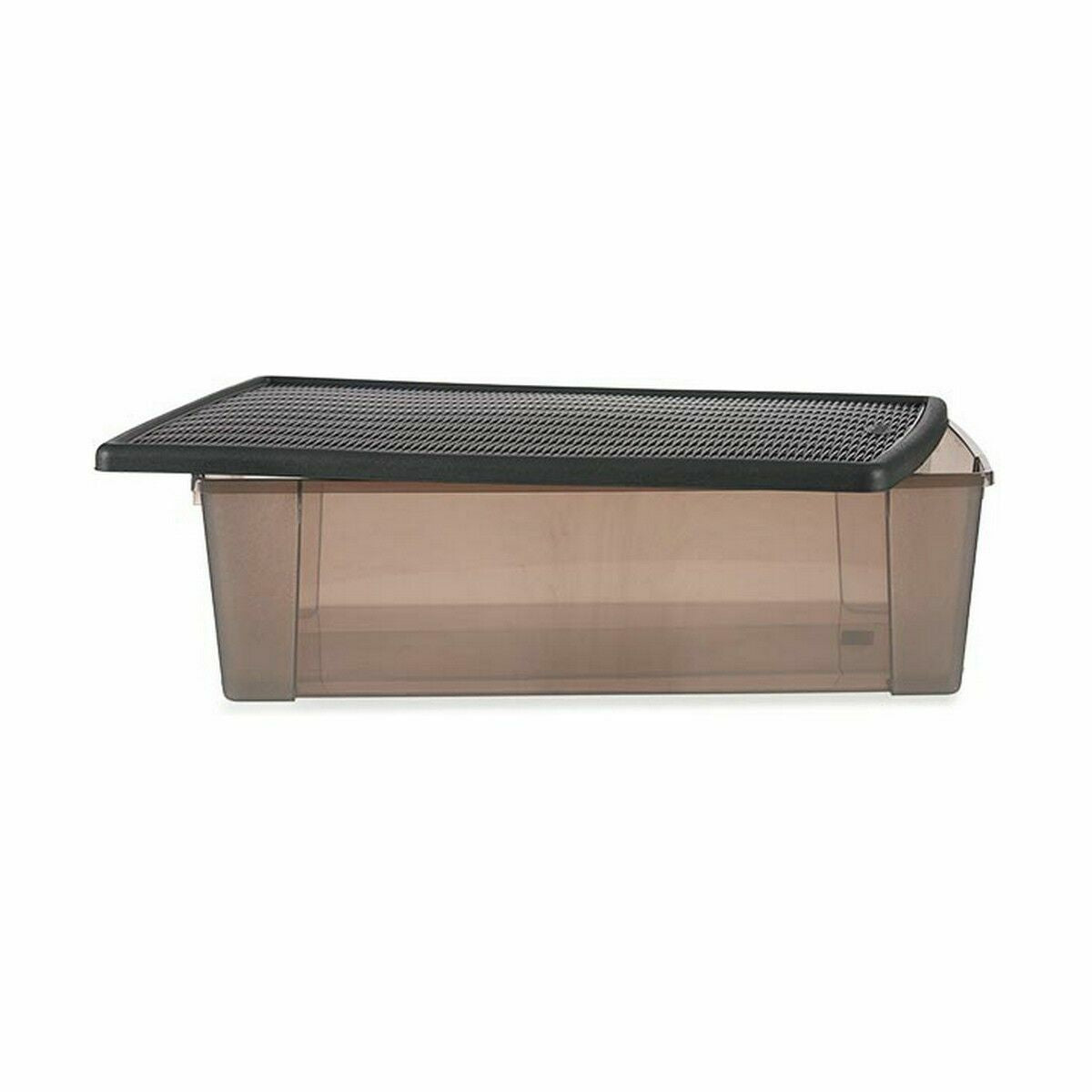 Boîte de rangement avec couvercle Stefanplast Elegance Gris Transparent Plastique 30 L (6 Unités)