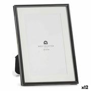 Cadre photo Gift Decor Noir Verre Acier (12 Unités)