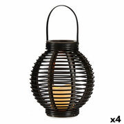 Lanterne à LED Ibergarden Marron Plastique 21 x 23,7 x 21 cm (4 Unités)