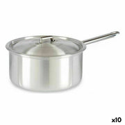 Casserole avec couvercle Kinvara Argenté Aluminium 4 L 24,5 x 12 x 41 cm 41 x 12 x 24,5 cm (10 Unités)