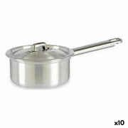 Casserole avec couvercle Kinvara Argenté Aluminium Ø 12 cm 600 ml 0,6 L 14 x 8 x 26 cm (10 Unités)