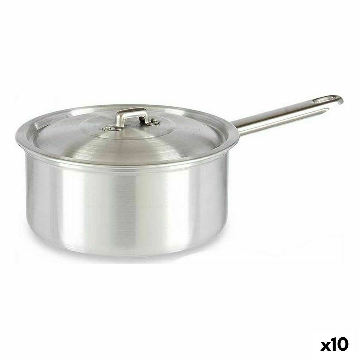Casserole avec couvercle Kinvara Argenté Aluminium 2 L 20 x 12 x 35,5 cm 35,5 x 12 x 20 cm (10 Unités)