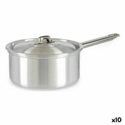 Casserole avec couvercle Kinvara Argenté Aluminium Ø 16 cm 1,5 L 30 x 10,5 x 18 cm 30,5 x 9 x 18 cm 18 x 10,5 x 30,5 cm (10 Unit