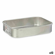 Plat à gratin Kinvara Argenté Aluminium Ø 18 cm 26 X 5 X 19 CM 19 x 5 x 26 cm (12 Unités)