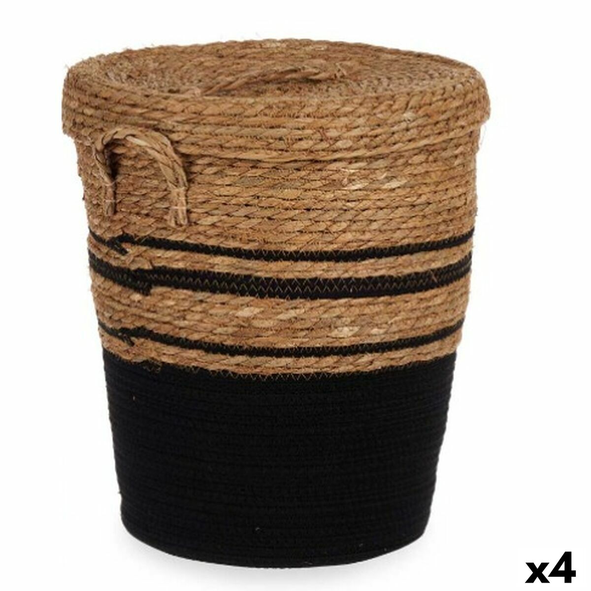 Panier Gift Decor Marron Noir Algues marines (4 Unités)