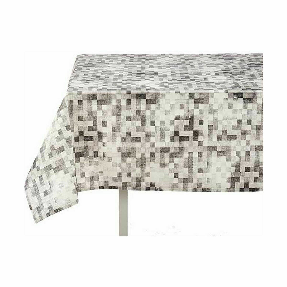 Nappe antitache Kinvara Gris toile Antitaches Carreaux 140 x 180 cm (6 Unités)