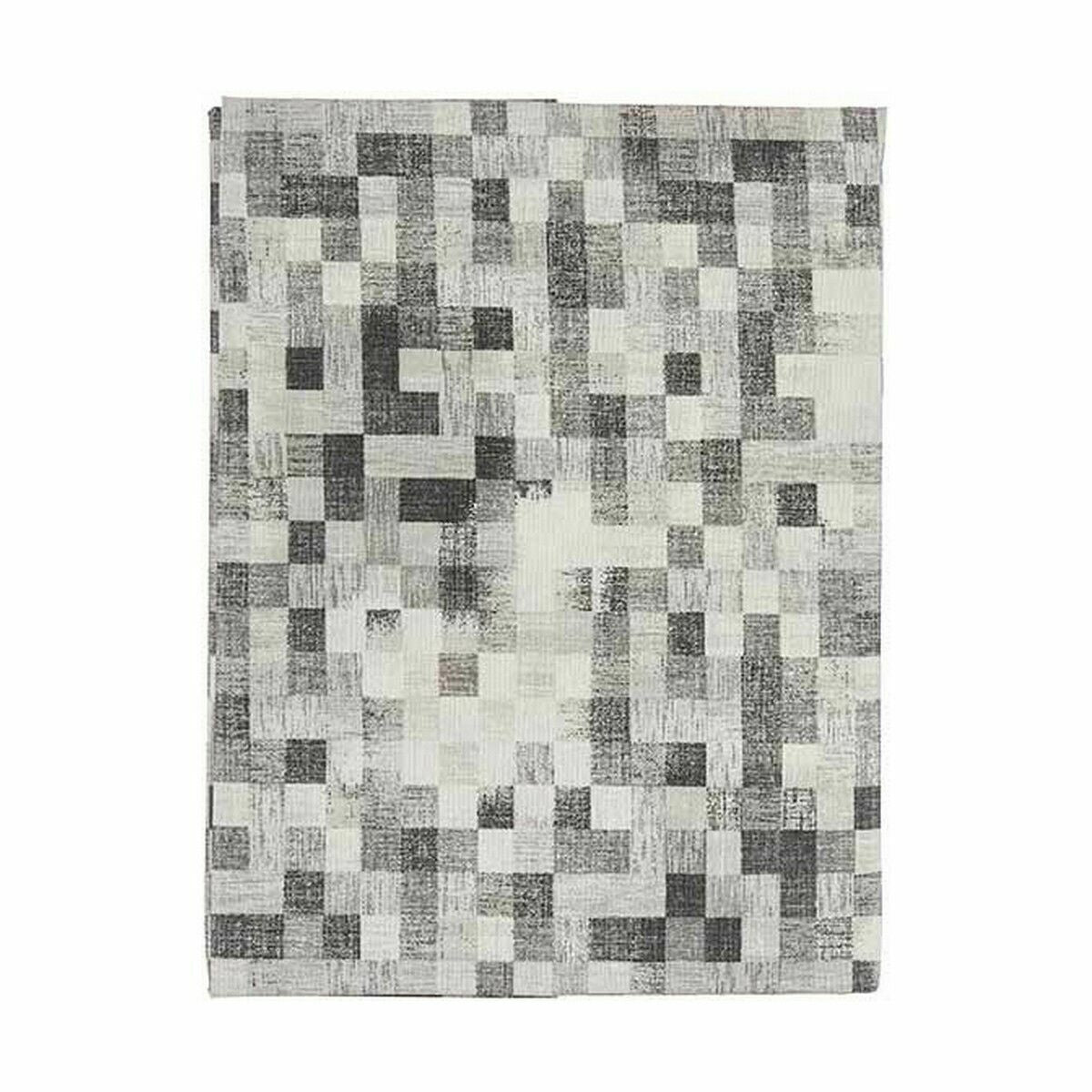 Nappe antitache Kinvara Gris toile Antitaches Carreaux 140 x 180 cm (6 Unités)