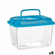 Bocal à poisson Mascow Bleu Plastique 7 L 20 x 20 x 30 cm Avec poignée Grand (8 Unités)