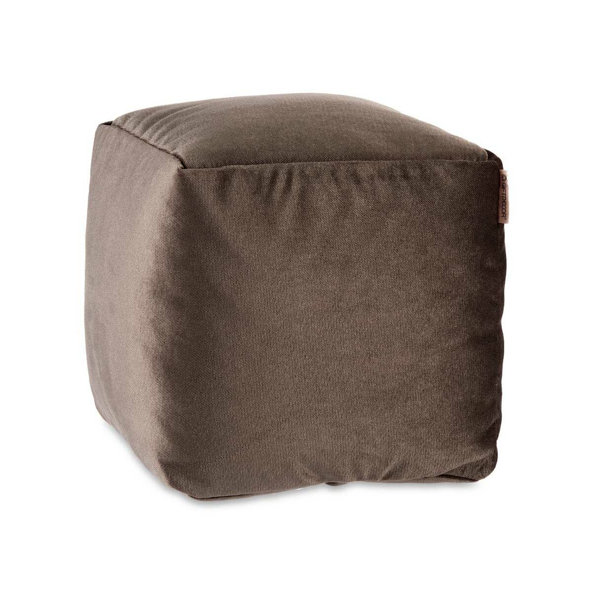 Pouf Gift Decor Gris polystyrène Velours (4 Unités)