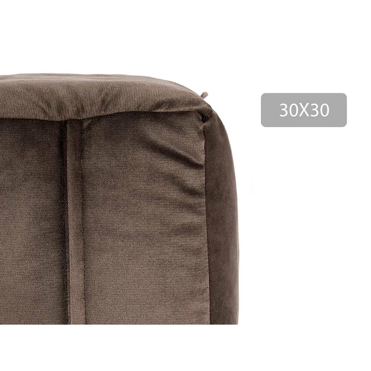 Pouf Gift Decor Gris polystyrène Velours (4 Unités)