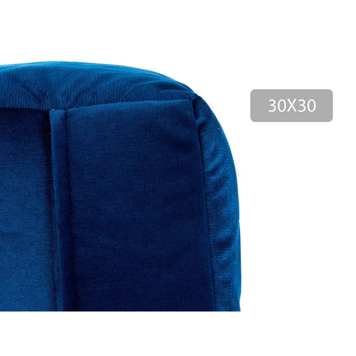 Pouf Gift Decor Bleu polystyrène Velours (4 Unités)