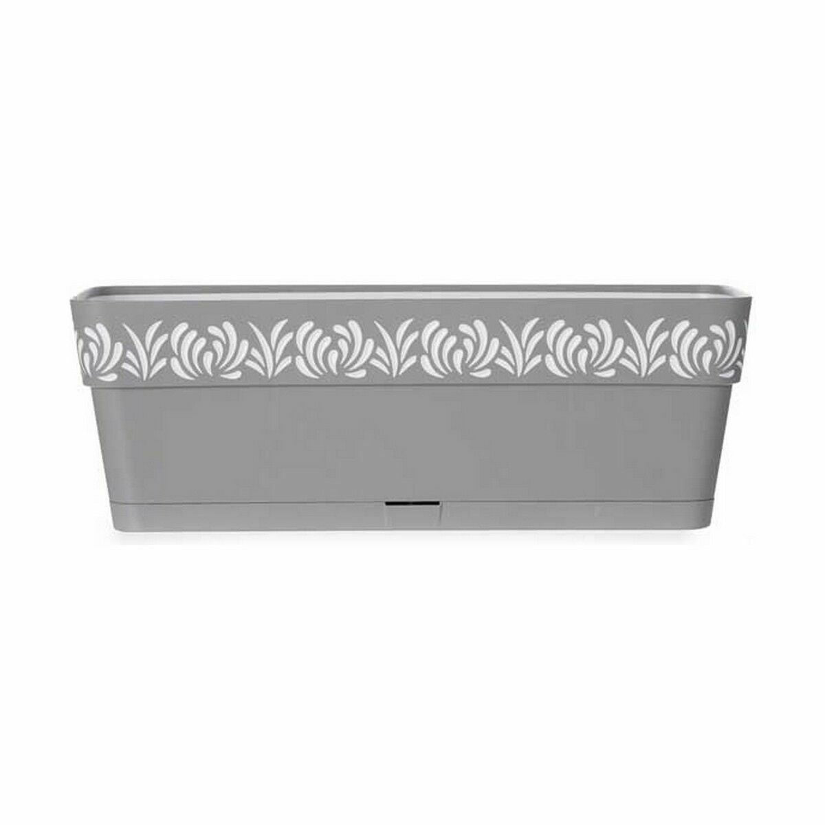 Jardinière Stefanplast Gaia Gris Plastique 49,5 x 17 x 19 cm (12 Unités)