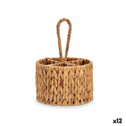 Panier à couverts Gift Decor Marron Métal Jacinthe d'eau 20 x 30 x 20 cm (12 Unités)