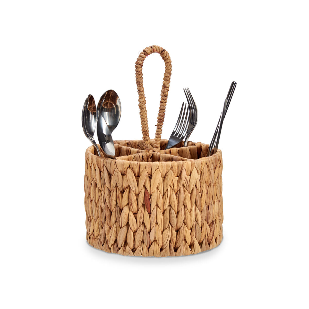 Panier à couverts Gift Decor Marron Métal Jacinthe d'eau 20 x 30 x 20 cm (12 Unités)