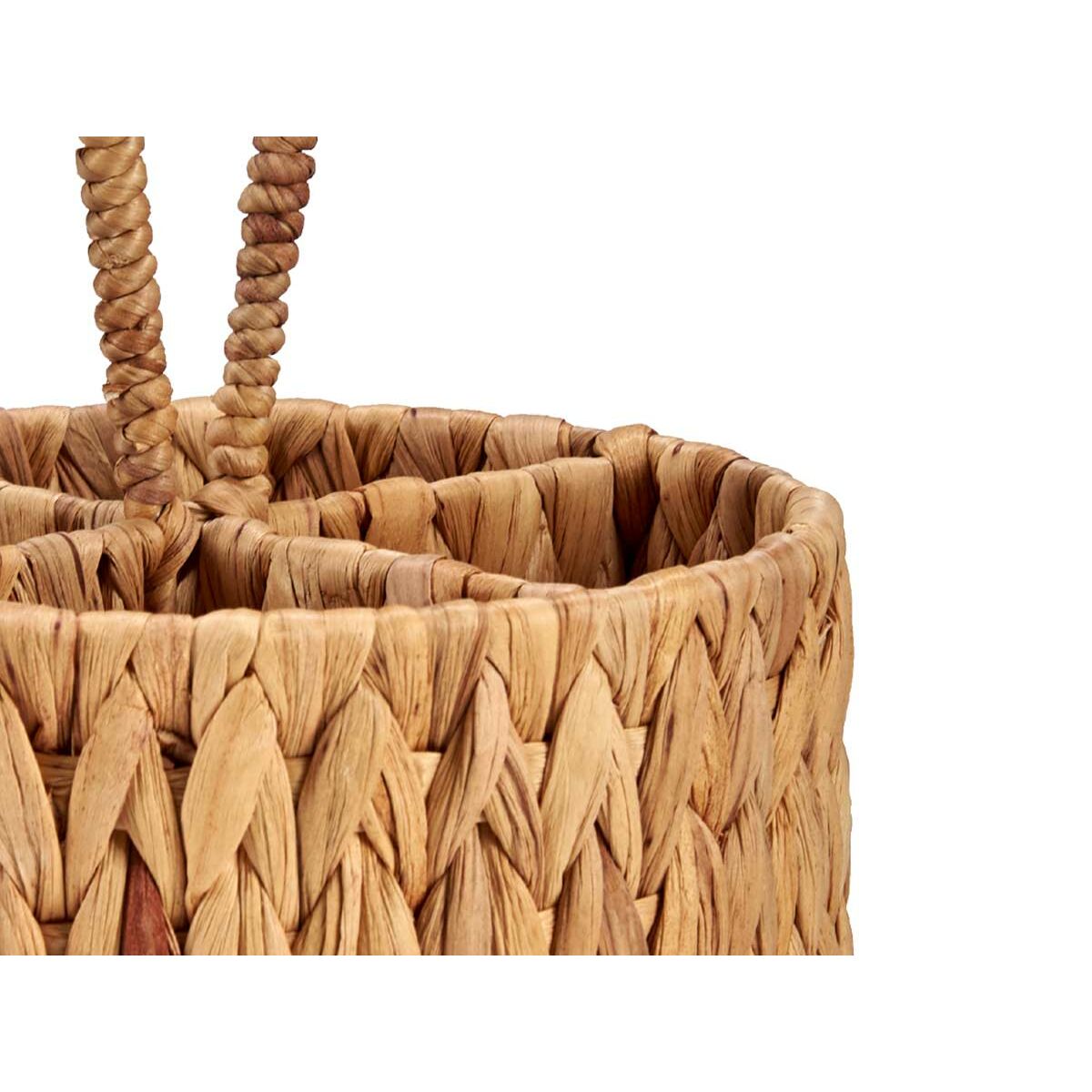 Panier à couverts Gift Decor Marron Métal Jacinthe d'eau 20 x 30 x 20 cm (12 Unités)