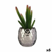 Plante décorative Ibergarden Céramique Plastique Cactus 10 x 20 x 10 cm (6 Unités)