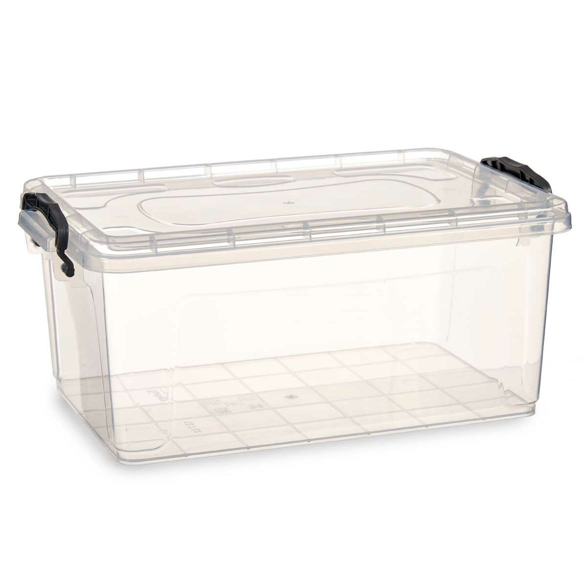 Boîte de rangement avec couvercle Kipit Transparent Plastique 13,7 L (12 Unités)