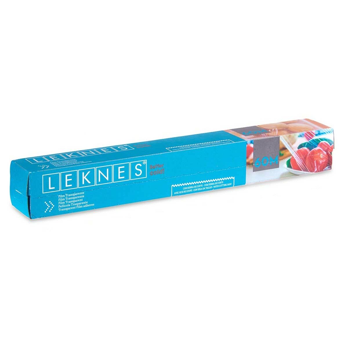 Film alimentaire Leknes Transparent Polyéthylène 8 mm 60 m 3,6 x 3,6 x 30,7 cm (24 Unités)