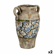 Figure décorative de jardin Ibergarden Polyrésine Vase 21 x 34,5 x 28 cm (2 Unités)
