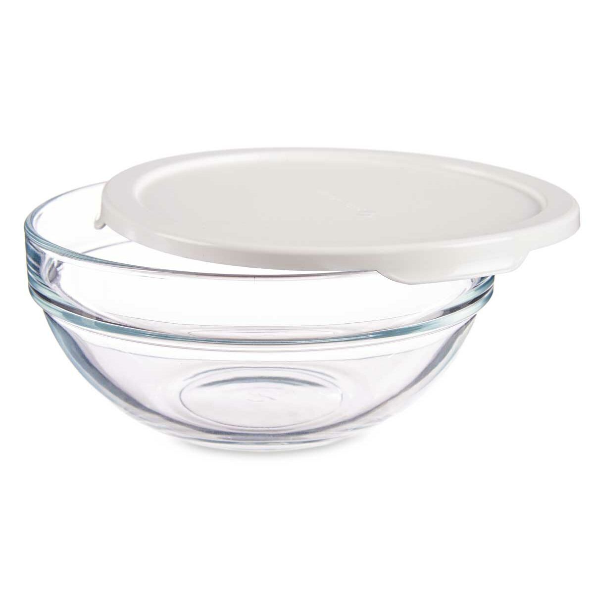 Panier-repas rond avec couvercle Pasabahce Chefs Blanc 595 ml (6 Unités)