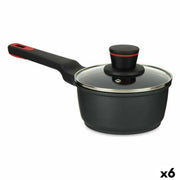 Casserole avec couvercle Kinvara Noir Métal Aluminium Bakélite Aluminium fondu Ø 16 cm 17,1 x 14 x 35,2 cm (6 Unités)