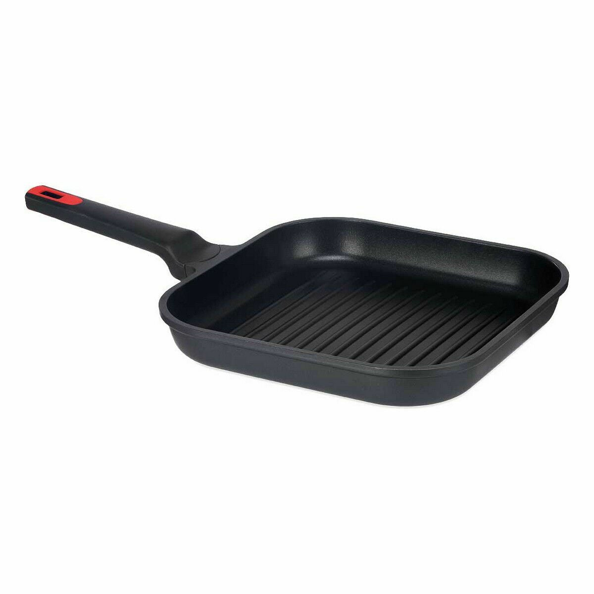 Poêle à Grilller avec Rayures Kinvara Noir Aluminium Bakélite Aluminium fondu 28 x 28 cm