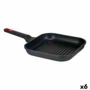 Poêle à Grilller avec Rayures Kinvara Noir Aluminium Bakélite Aluminium fondu 28 x 28 cm