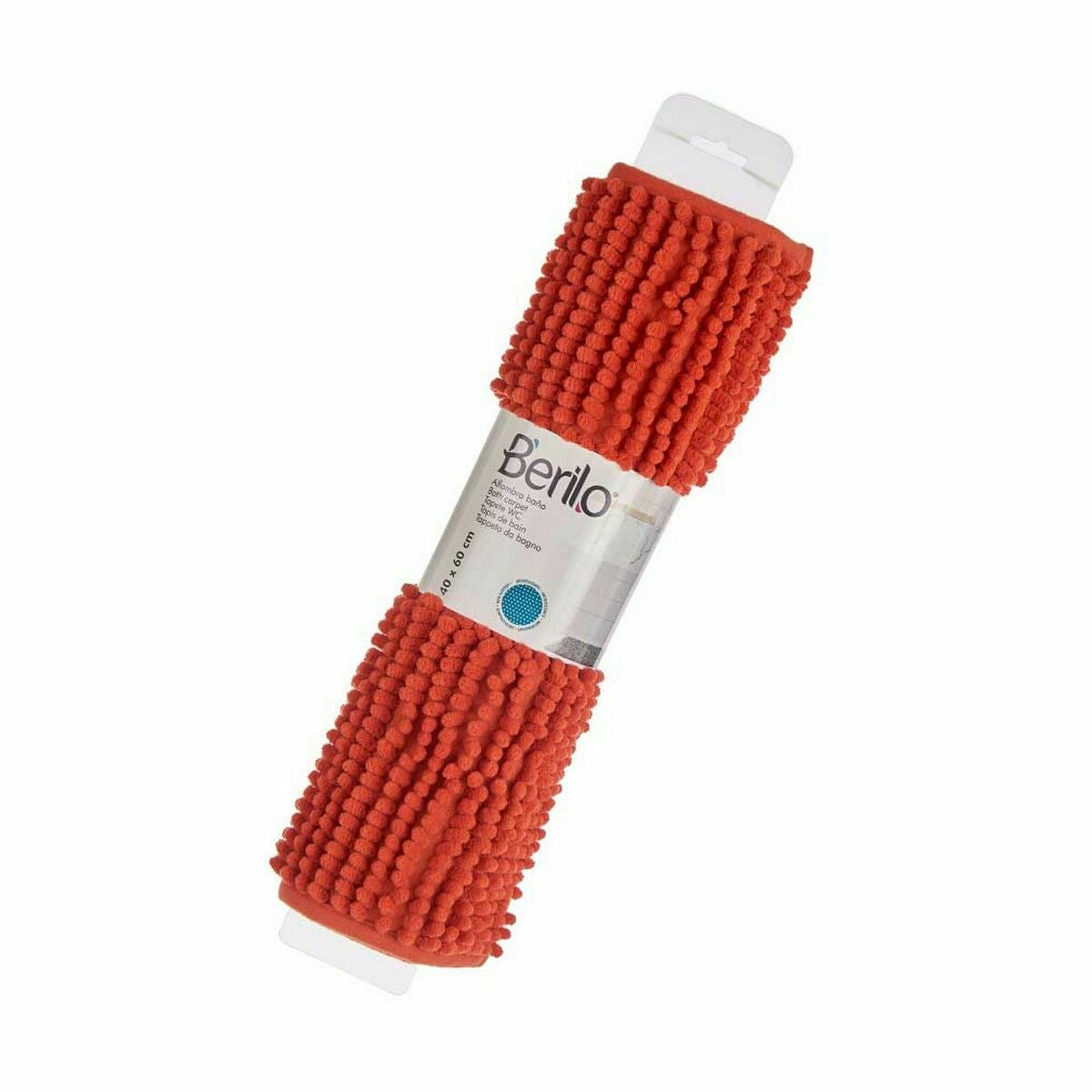 Tapis de bain Berilo Orange 60 x 40 x 2 cm 11 x 11 x 47 cm (12 Unités)