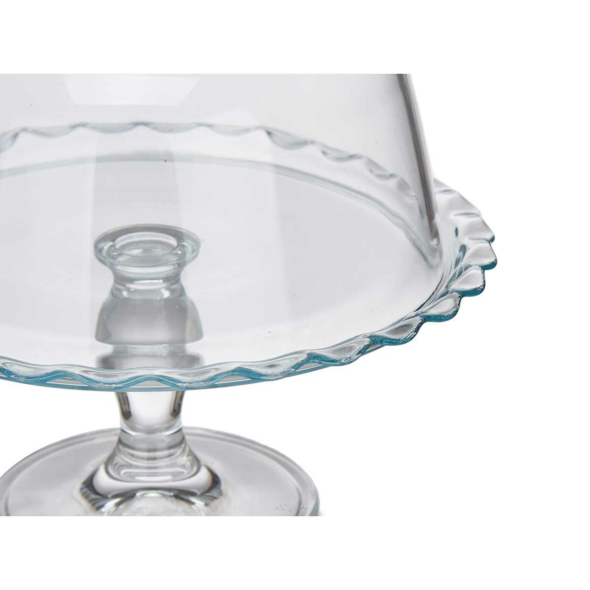 Plat à tarte Pasabahce Transparent verre 26 x 26 x 26 cm (2 Unités)
