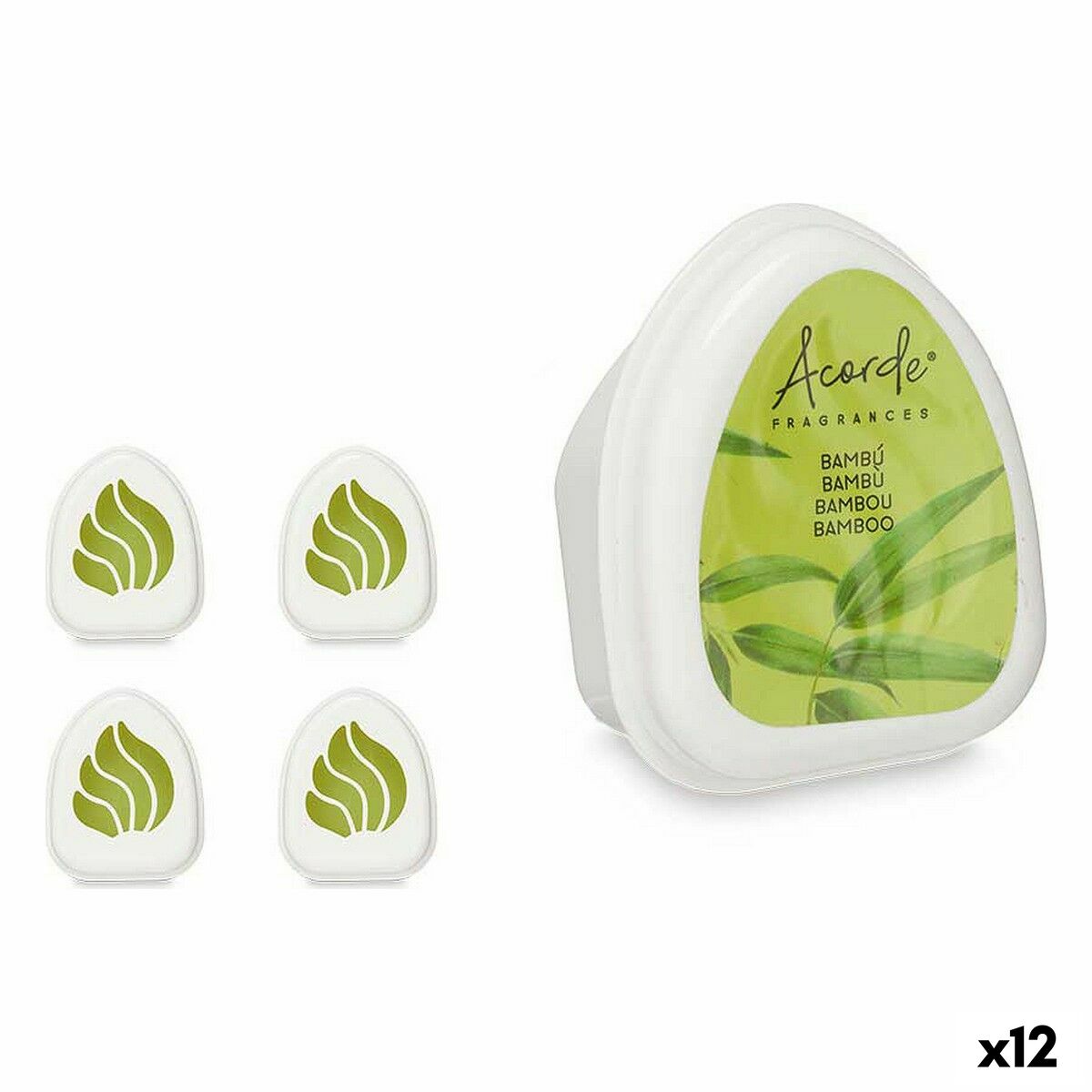 Lot de désodorisants Acorde Bambou 50 g (12 Unités)