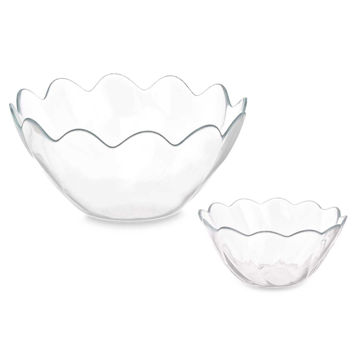 Set de Bols Pasabahce Hasir Transparent verre 31 x 25,5 x 24,5 cm (2 Unités)