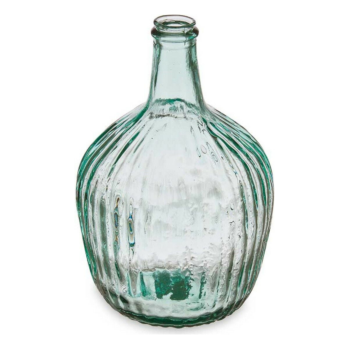 Bouteille décorative Gift Decor Transparent Rayures 4 L 19 x 30 x 19 cm 16 x 29,5 x 16 cm Décoration (4 Unités)