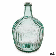 Bouteille décorative Gift Decor Transparent Rayures 4 L 19 x 30 x 19 cm 16 x 29,5 x 16 cm Décoration (4 Unités)
