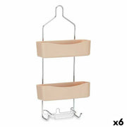 Etagère de salle de bains Berilo Beige Métal Plastique 28 x 60 x 14 cm (6 Unités)