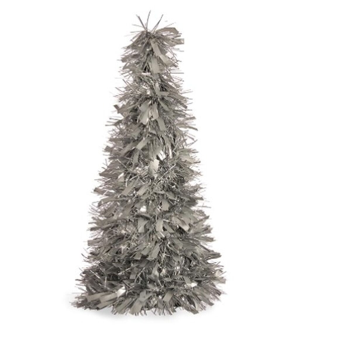 Sapin de Noël Krist+ Argenté Argent polypropylène PET Sapin de Noël 27 x 45,5 x 27 cm guirlande (12 Unités)