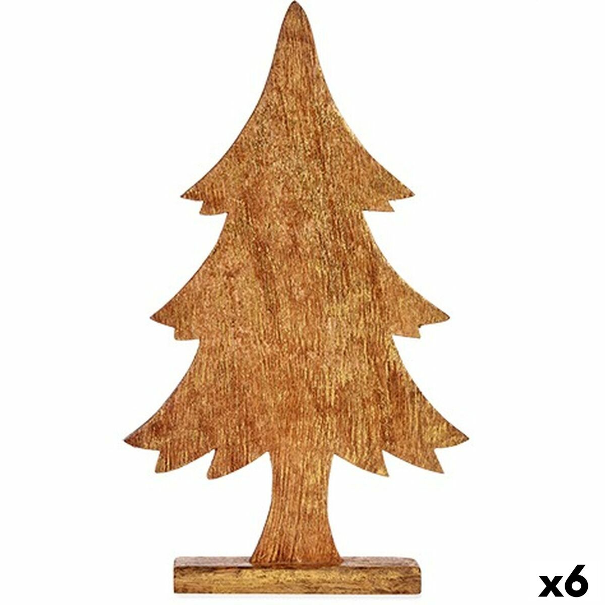 Figurine Décorative Krist+ Doré Sapin de Noël 5,1 x 49,5 x 25,5 cm (6 Unités)