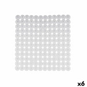 Tapis de Douche Antidérapant Berilo Transparent PVC 54 x 54 x 1 cm (6 Unités)