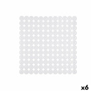Tapis de Douche Antidérapant Berilo Blanc PVC 68 x 36 x 1 cm (6 Unités)