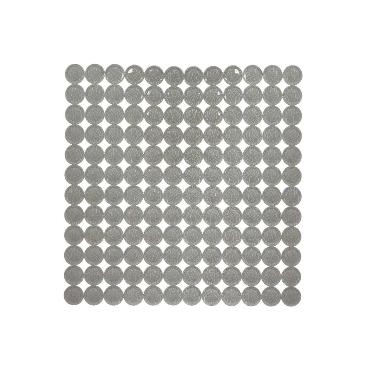 Tapis de Douche Antidérapant Berilo Gris PVC 54 x 54 x 1 cm 6 x 55 x 6 cm (6 Unités)