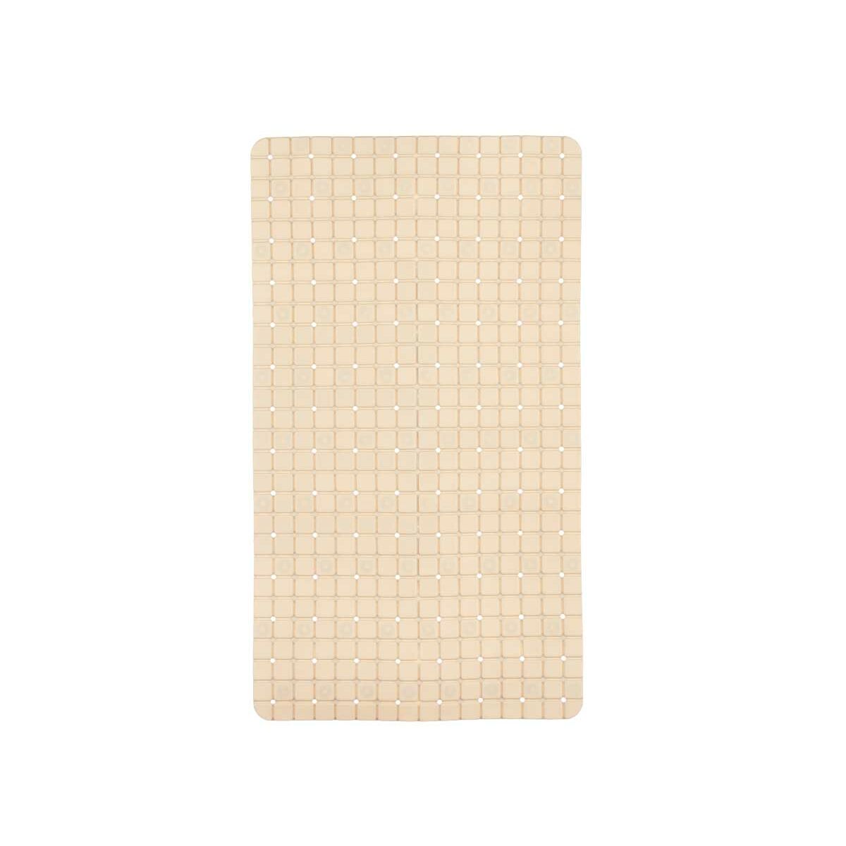 Tapis de Douche Antidérapant Berilo Beige PVC 67,7 x 38,5 x 0,7 cm Carreaux (6 Unités)